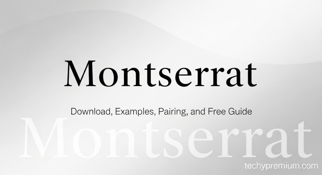 montserrat font
